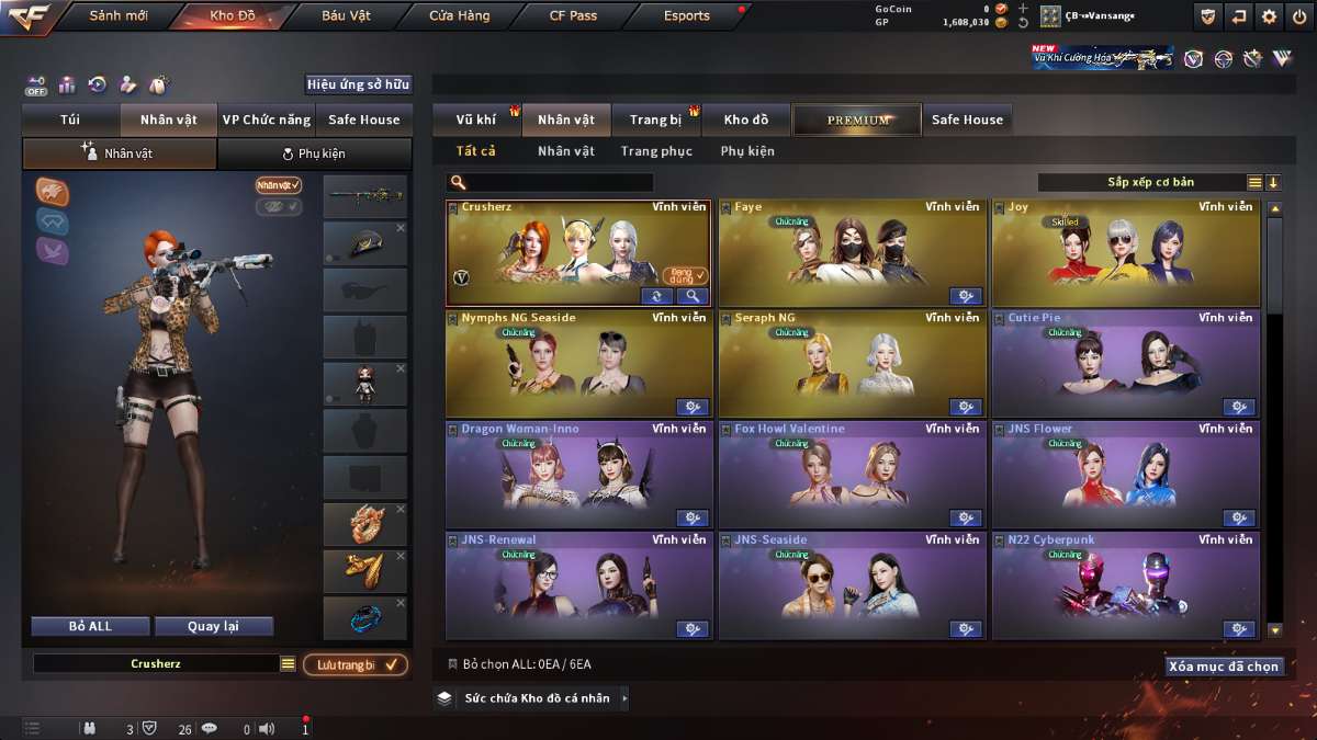 shop acc cf uy tin gia re